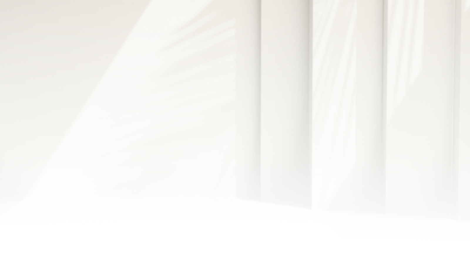 Soft shadows on a light background.